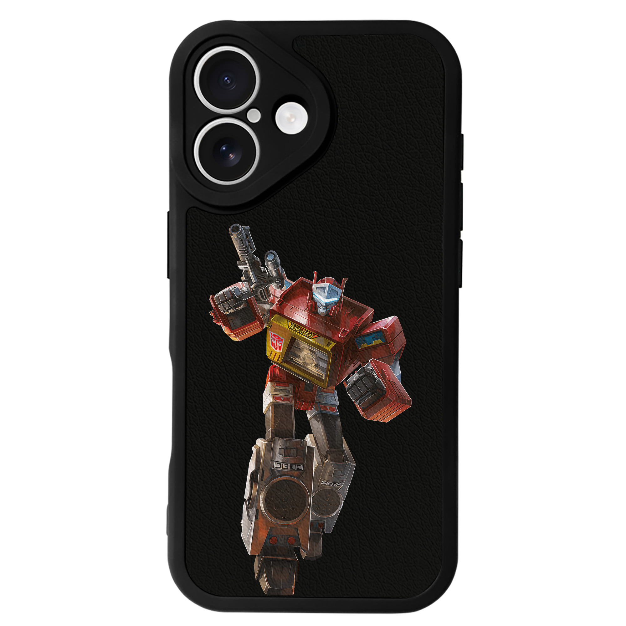 （画像用） Transformers トランスフォーマー 【iPhone 16シリーズ対応】シリコンスマホケース（レザー調） 材質：シリコン